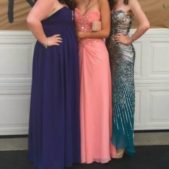 PINK PROM DRESS - Picture 6 of 8